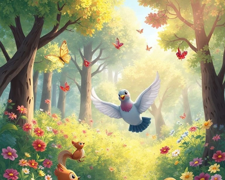 Güvercinin Şanslı Günü Masalı Güvercinin Şanslı Günü Masalı