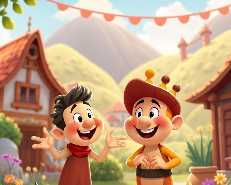 Kahkahalarla Dolu Karagöz ve Hacivat Masalı Kahkahalarla Dolu Karagöz ve Hacivat Masalı