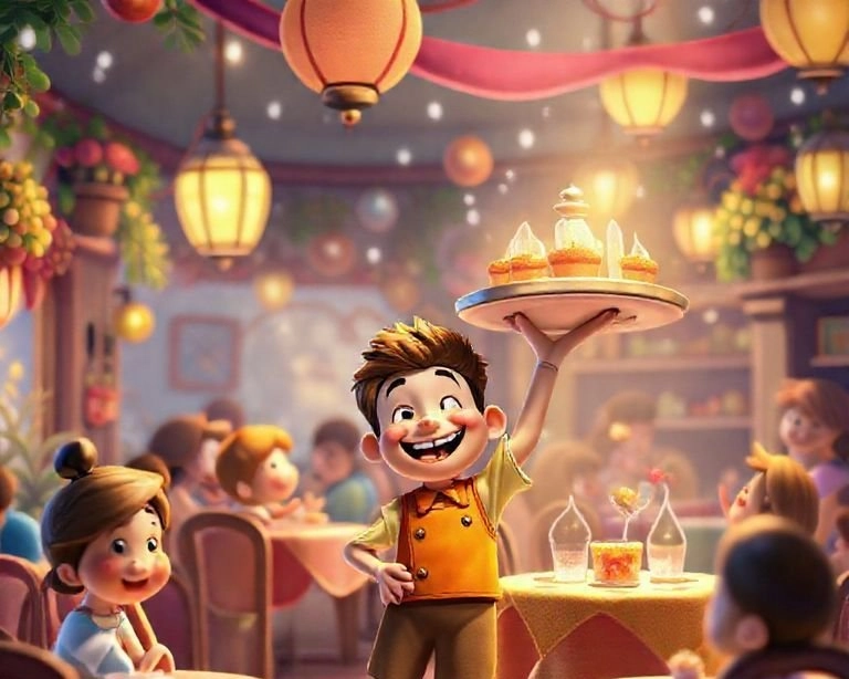 Küçük Garsonun Büyük Hayali Masalı Küçük Garsonun Büyük Hayali Masalı