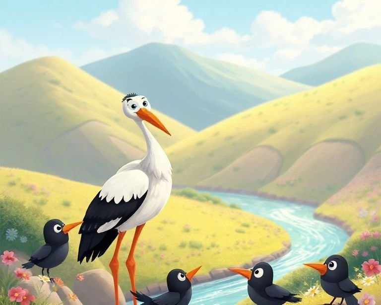 Leylek ile Kargalar: Saygı ve Hoşgörü