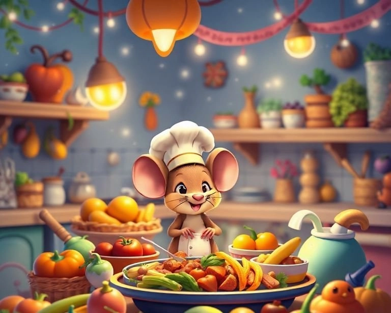 Lezzetli Bir Masal: Aşçı Fare ve Yemek Yarışı Masalı Lezzetli Bir Masal: Aşçı Fare ve Yemek Yarışı Masalı