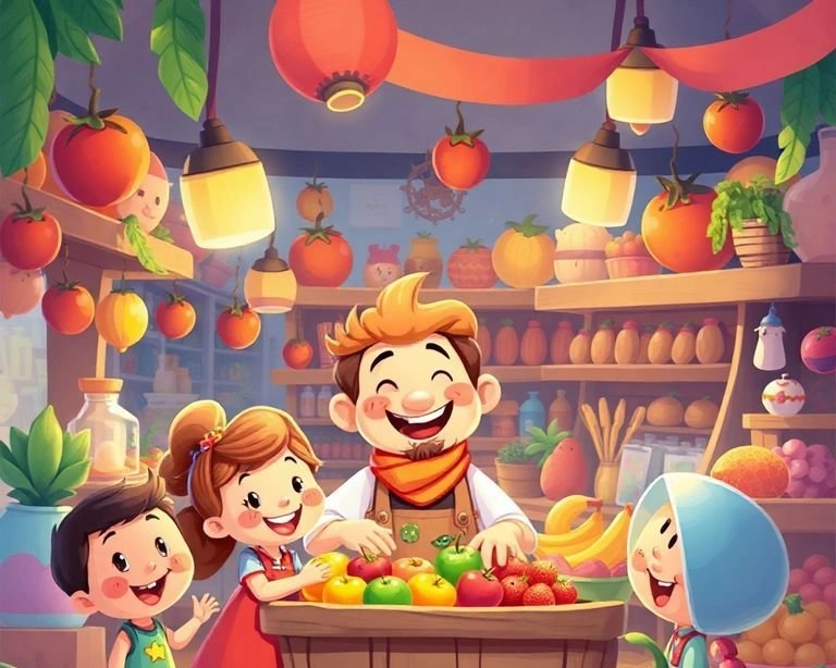 Marketin Gülümseyen Sahibi Masalı Marketin Gülümseyen Sahibi Masalı