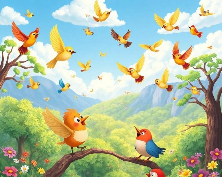 Mutlu Kuşlar Ülkesi Masalı Mutlu Kuşlar Ülkesi Masalı