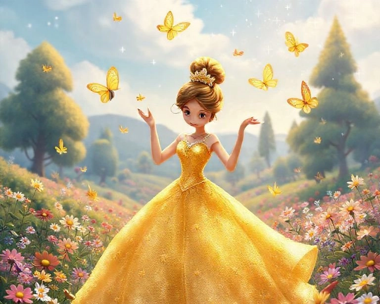 Papatya Prenses ve Altın Gelinlik Masalı Papatya Prenses ve Altın Gelinlik Masalı