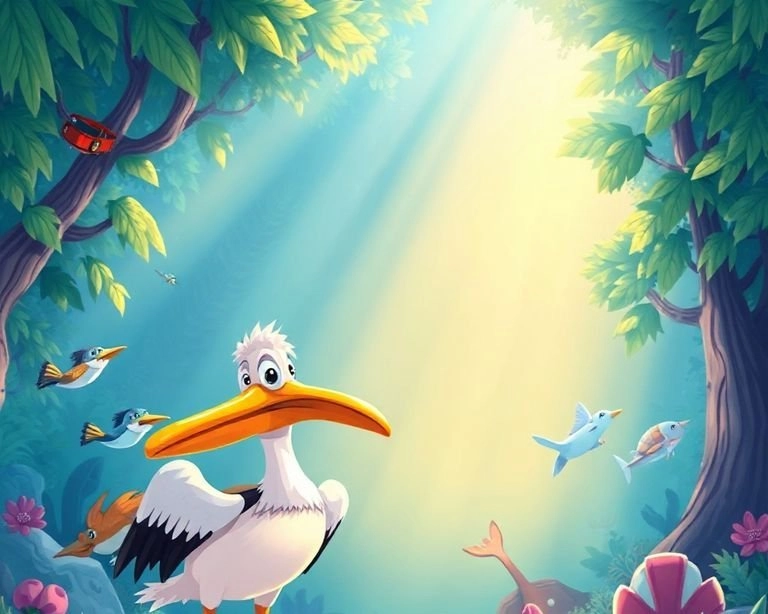 Pelikanın Yürekli Cesareti Masalı Pelikanın Yürekli Cesareti Masalı