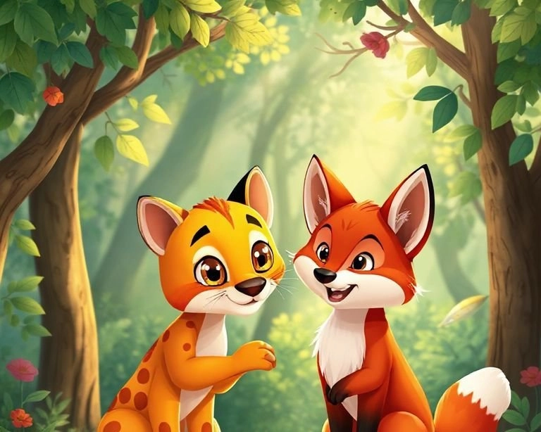 Puma'nın Dostu Tilki Masalı Puma'nın Dostu Tilki Masalı