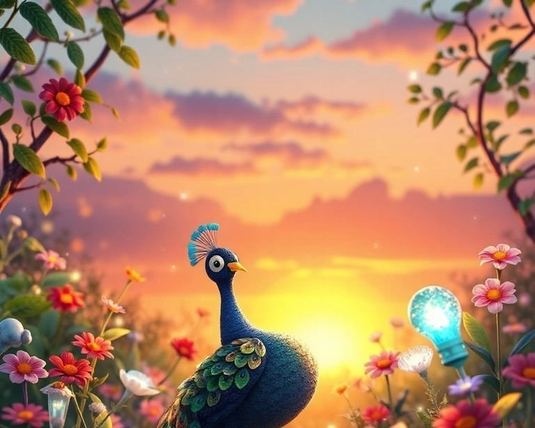 Tavuskuşu'nun Büyülü Bahçesi Masalı Tavuskuşu'nun Büyülü Bahçesi Masalı