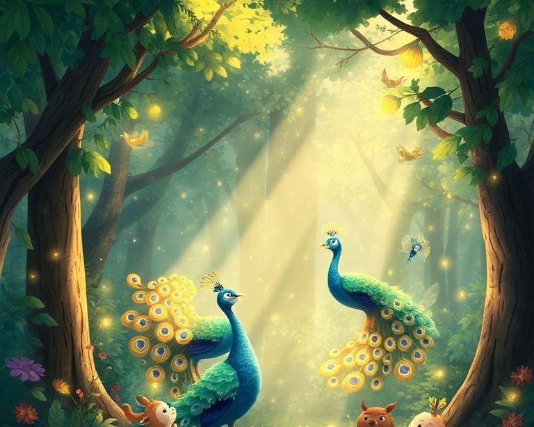 Tavuskuşu'nun Gizemli Ormanı Masalı Tavuskuşu'nun Gizemli Ormanı Masalı