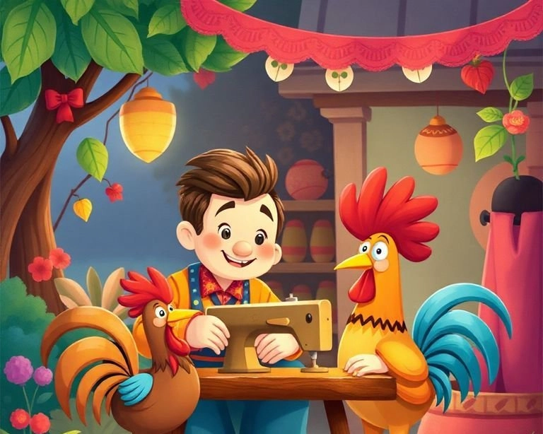 Terzi Horozun Kuyruğunu Diker Masalı