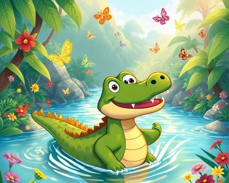 Timsahın Macera Dolu Yolculuğu Masalı