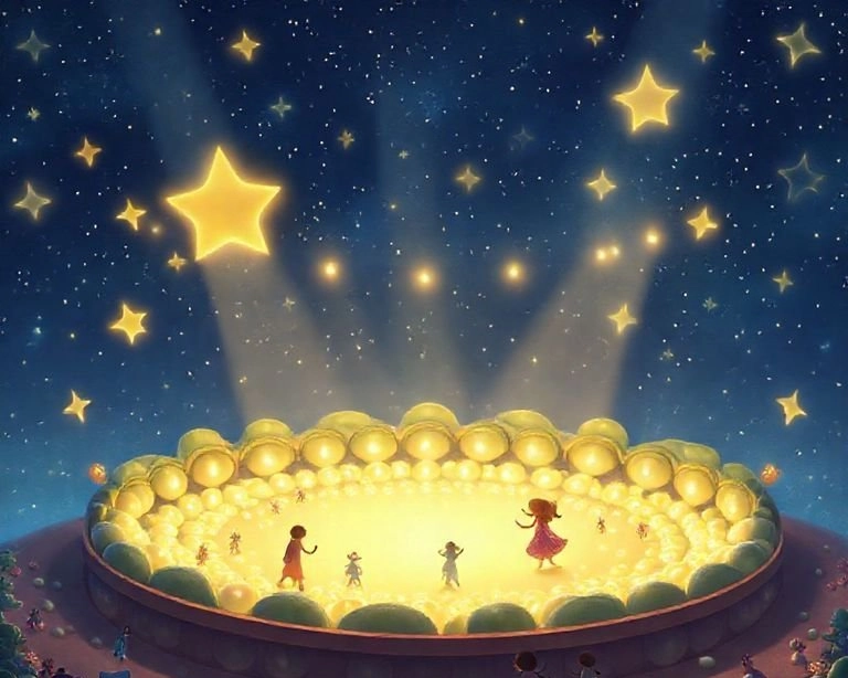 Yıldızların Dansı: Sihirli Fasulye Gösterisi Masalı Yıldızların Dansı: Sihirli Fasulye Gösterisi Masalı