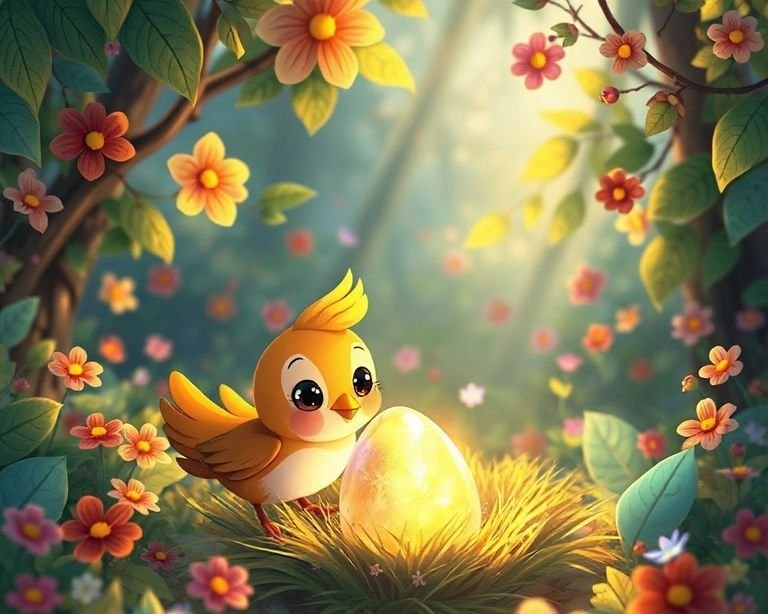 Ağaçkakanın Sihirli Yumurtası Masalı