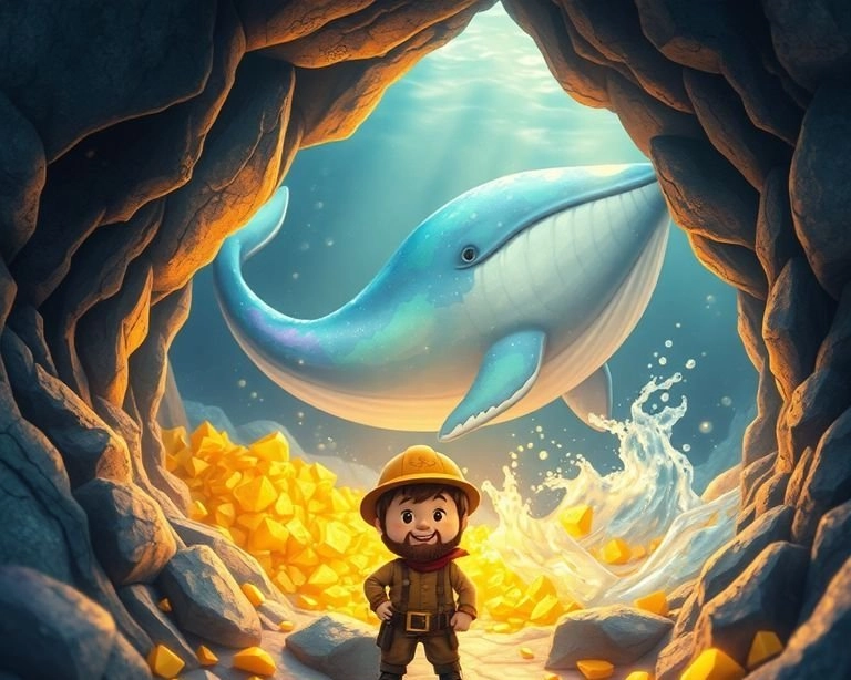 Altın Madenci ve Sihirli Balina Masalı Altın Madenci ve Sihirli Balina Masalı