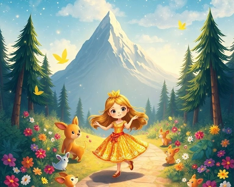 Altın Saçlı Kız ve Gizemli Yolculuk Masalı Altın Saçlı Kız ve Gizemli Yolculuk Masalı