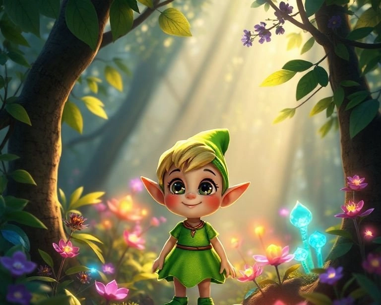 Büyülü Ormanda Kaybolan Minik Elf Masalı