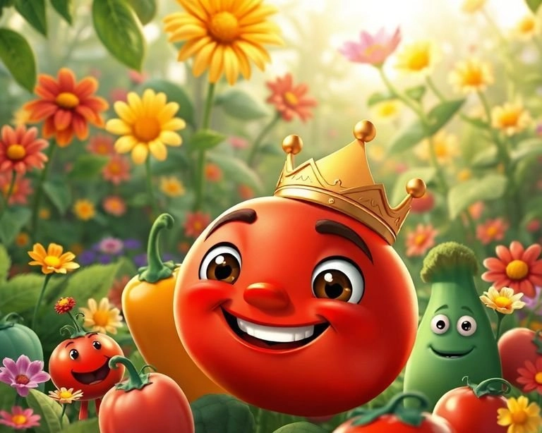 Domatesin Gücü: Sebzelerin Lideri Masalı