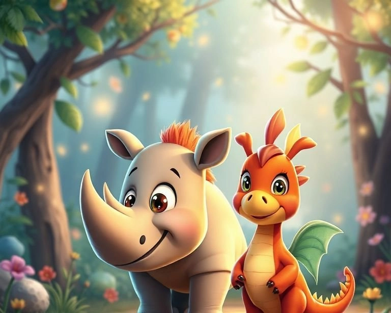 Gergedanın Kayıp Dostu Masalı Gergedanın Kayıp Dostu Masalı