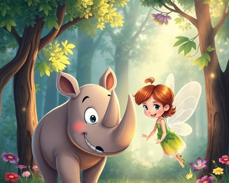 Gergedanın Peri Dostu Masalı Gergedanın Peri Dostu Masalı