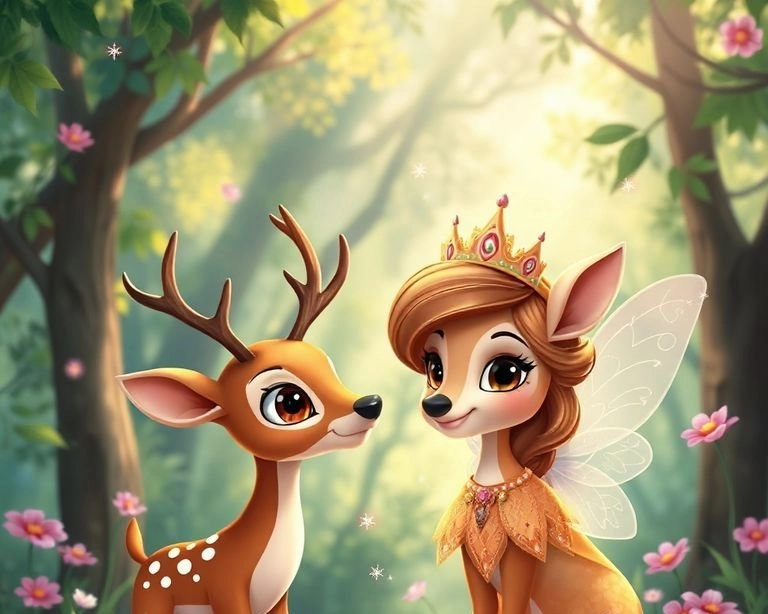 Geyikçik ve Peri Prensesi Masalı Geyikçik ve Peri Prensesi Masalı