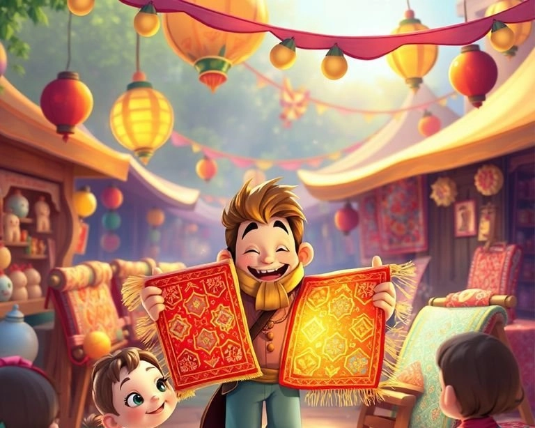 Halı Satıcısının Serüveni Masalı Halı Satıcısının Serüveni Masalı