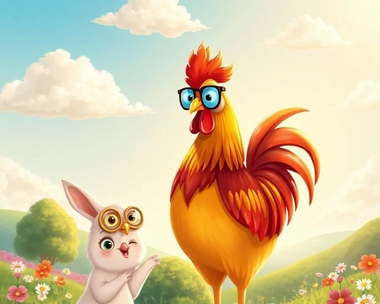 Horozun Cesur Dostluğu Masalı Horozun Cesur Dostluğu Masalı