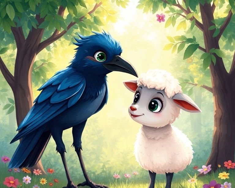 Karga ile Kuzu'nun Macerası Masalı