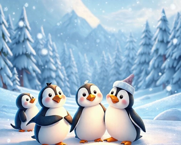Karlar Kraliçesi'nin Penguen Dostu Masalı Karlar Kraliçesi'nin Penguen Dostu Masalı