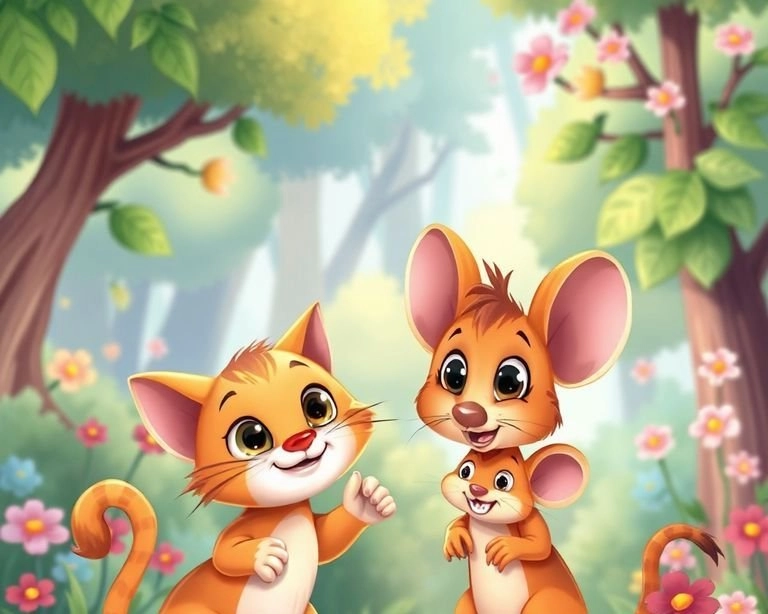 Kedi ve Farenin Komik Maceraları: Eğlenceli Dostluk Masalı