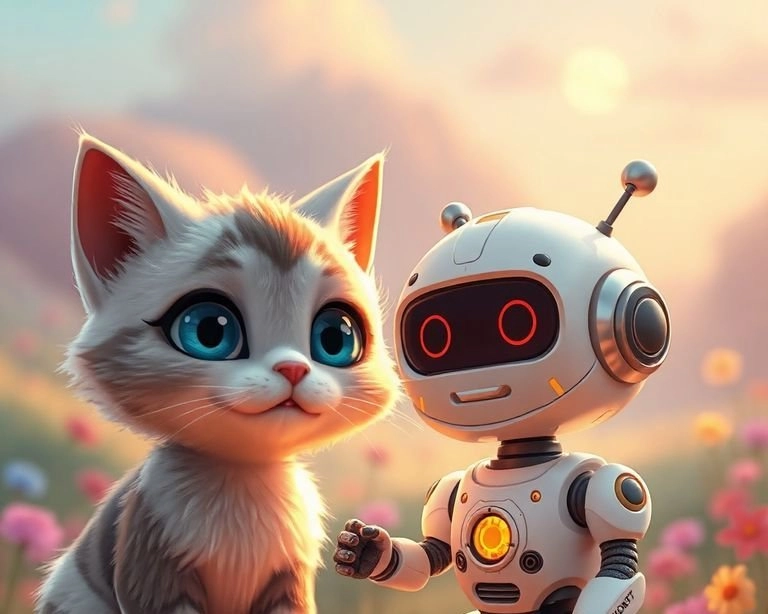 Kedi ve Robot: Beklenmedik Arkadaşlık Masalı