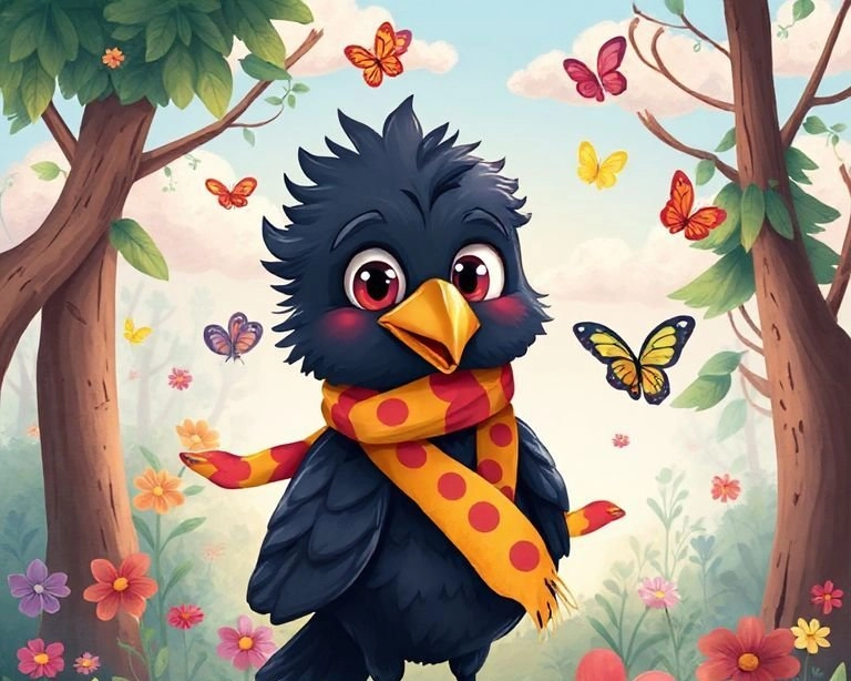 Kendini Düşünen Karga Masalı Kendini Düşünen Karga Masalı