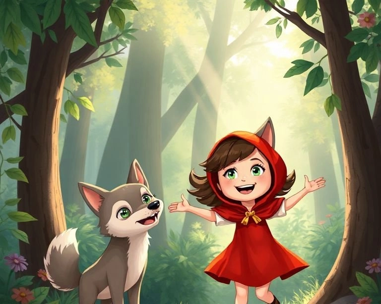 Kırmızı Başlıklı Kız ve Kurt Masalı