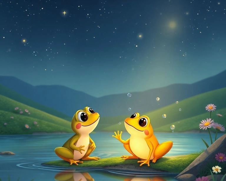 Kurbağa ve Altın Balık Masalı