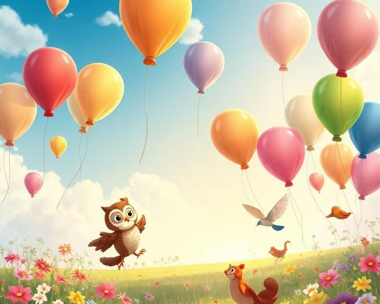 Masal Bahçesindeki Uçan Balonlar Masalı Masal Bahçesindeki Uçan Balonlar Masalı