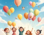 Masal Gökyüzü ve Serbest Balonlar Masalı Masal G