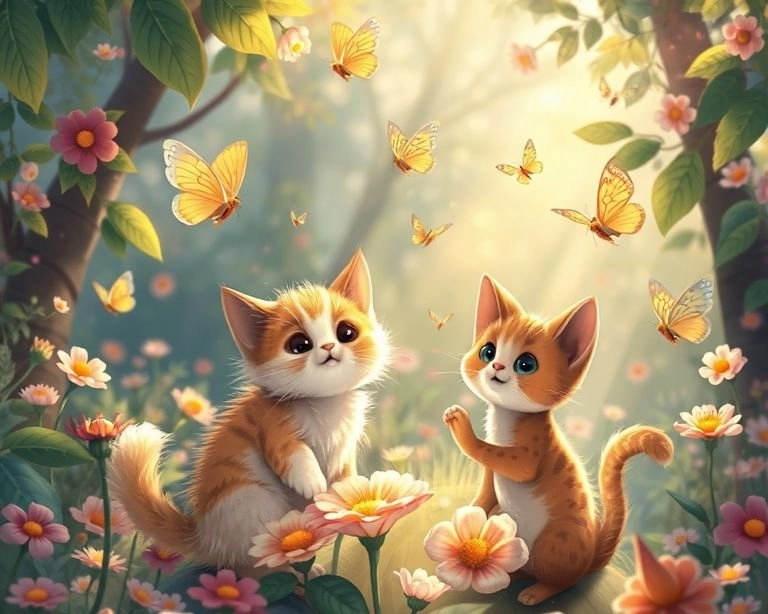 Masal Ormanındaki Kedi Dostlar Masalı Masal Ormanındaki Kedi Dostlar Masalı