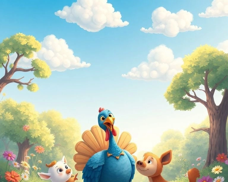 Mavi Tüylü Hindi Masalı