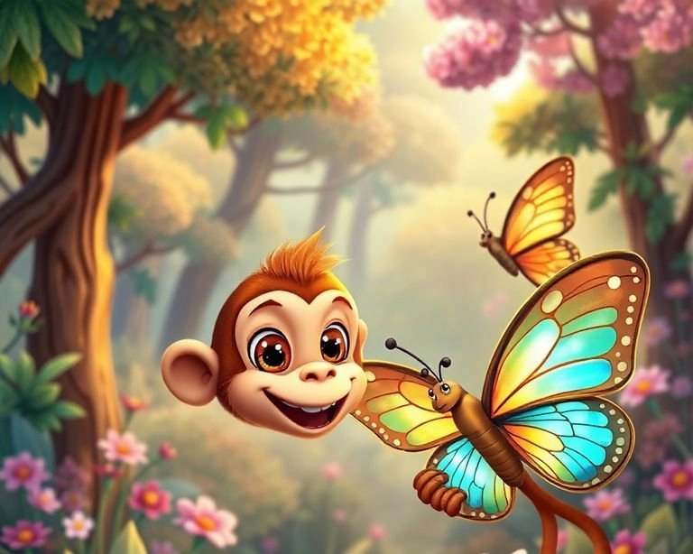 Maymun ve Kelebek Masalı