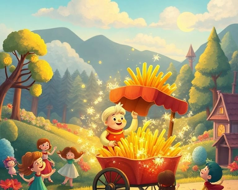 Patates Kızartması Satıcısının Sihirli Sepeti Masalı