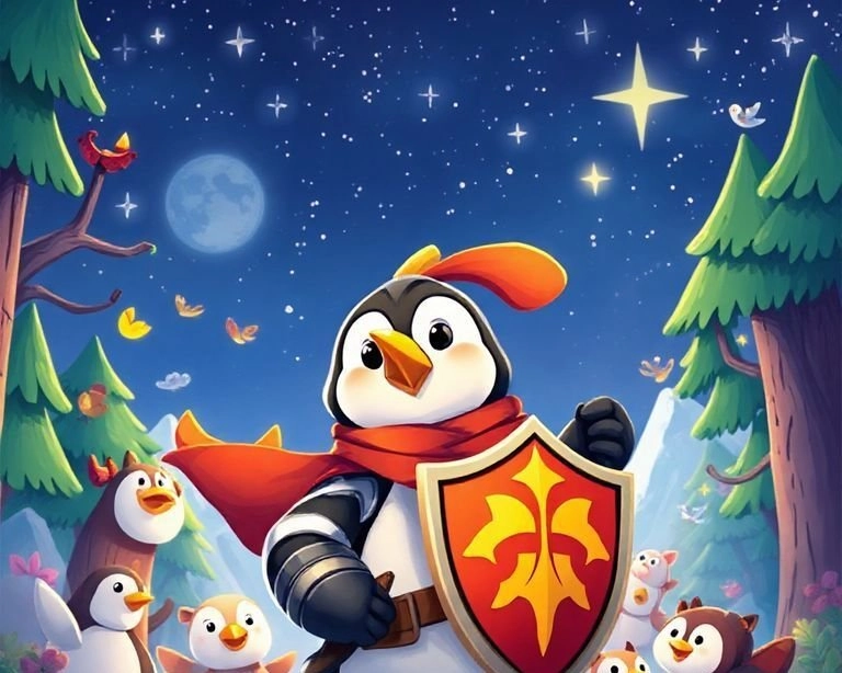 Penguen Şövalyenin Cesur Serüveni Masalı