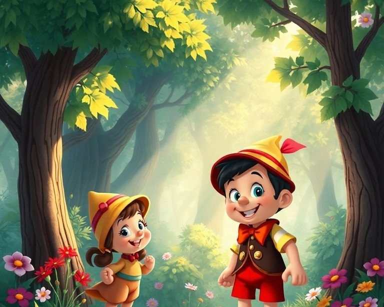 Pinokyo'nun Sihirli Ormanı Masalı Pinokyo'nun Sihirli Ormanı Masalı