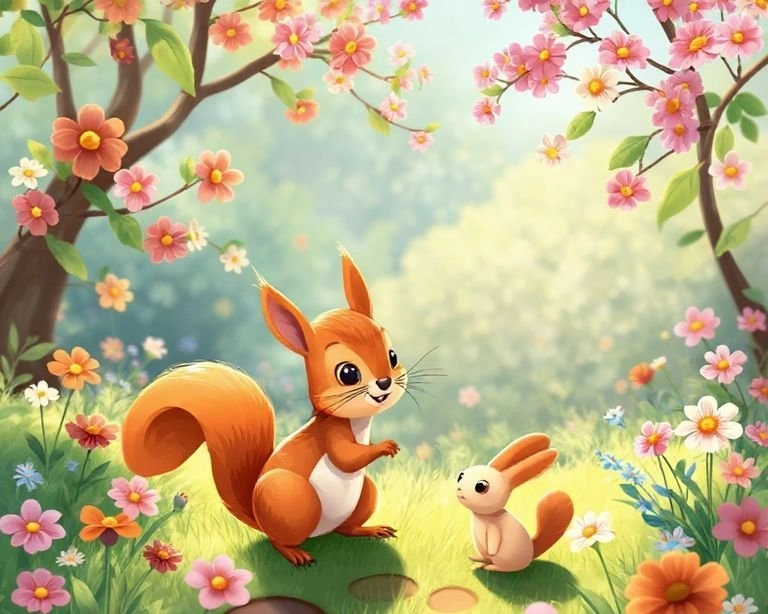 Sincapın Bahar Macerası Masalı Sincapın Bahar Macerası Masalı