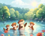 Su Samuru'nun Sihirli Gölü Masalı Su Samuru
