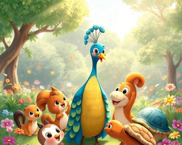 Tavuskuşu'nun Arkadaşlık Hikayesi Masalı Tavuskuşu'nun Arkadaşlık Hikayesi Masalı