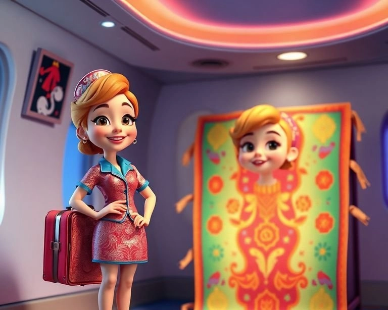 Uçan Halı ve Hostesin Serüveni Masalı Uçan Halı ve Hostesin Serüveni Masalı