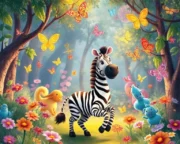 Zebra ve Renkli Dünya Masalı Zebra ve