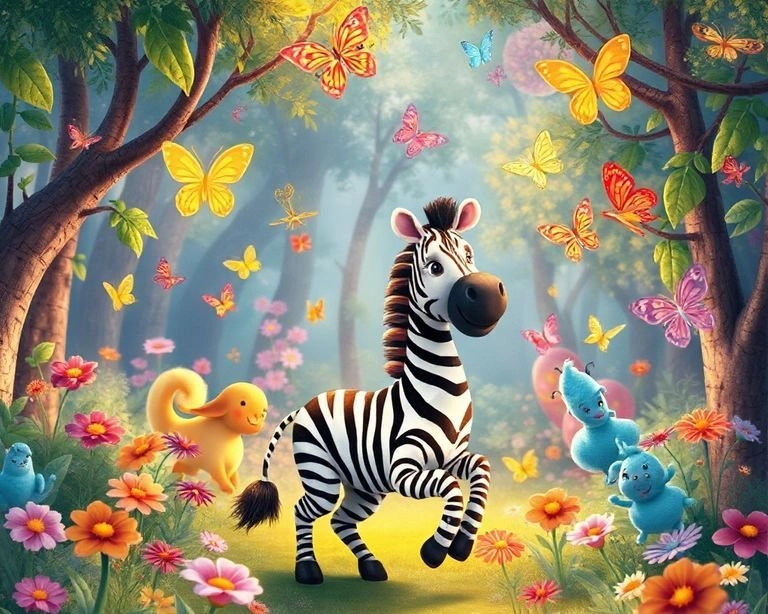 Zebra ve Renkli Dünya Masalı Zebra ve Renkli Dünya Masalı