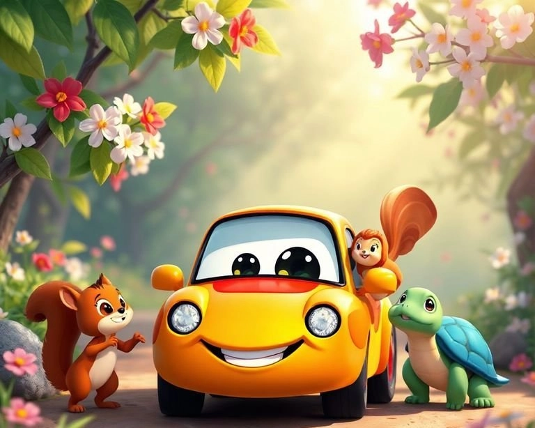 Araba ve Minik Yol Arkadaşları Masalı Araba ve Minik Yol Arkadaşları Masalı