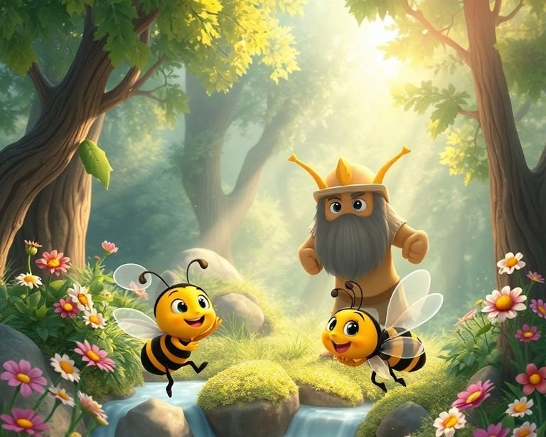 Arılar ve Ormanın Koruyucusu Masalı Arılar ve Ormanın Koruyucusu Masalı
