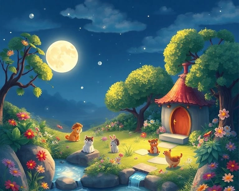 Ay Işığı Altında Gizli Bahçe Masalı Ay Işığı Altında Gizli Bahçe Masalı