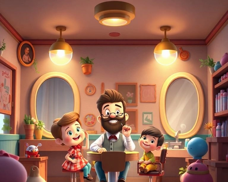 Berber ve Gülümseyen Aynası Masalı